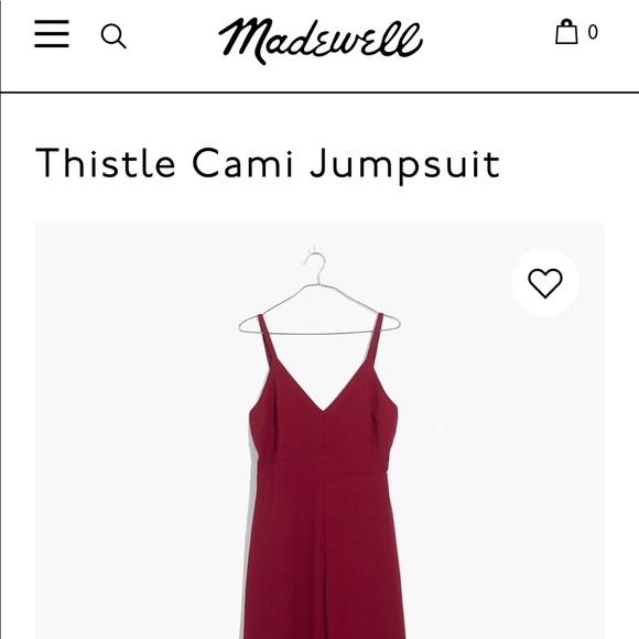 madewell thistle cami jumpsuit
